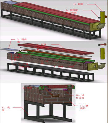 ASTME84 Fire Testing Equipmen Surface Burning Characteristics Testing Equipment