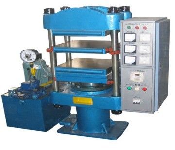 1200W 25 Tons Flat Vulcanizing Machine Rubber Testing Equipment CF8535B