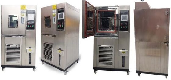 Programmable fabric moisture permeability test chamber, is composed of refrigeration system, heating system, air duct system