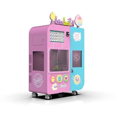 Coin Operated Automatic Cotton Candy Vending Machine Intelligent With Touch Screen