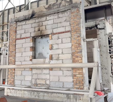 Fire Resistant Vertical Furnace For Building Components Fire Resistance  Fire Test Furnace