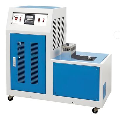 Teste de temperatura de fragilidade por impacto de plástico,cumprir os requisitos das normas nacionais, tais como GB5470-2008