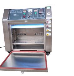 UV Ultraviolet Accelerated Aging Chamber Using Fluorescent Ultraviolet Lamps To The UV Spectrum In Sunlight And  Them With Temperature Control Devices