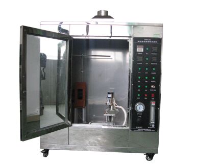 Conveyor Belt Vertical Burning Testing Machine Uses A Small-Scale Flame (Gas Blowtorch/Alcohol Blowtorch) Test Method To Evaluate The Response Of Conveyor Belts In Fires