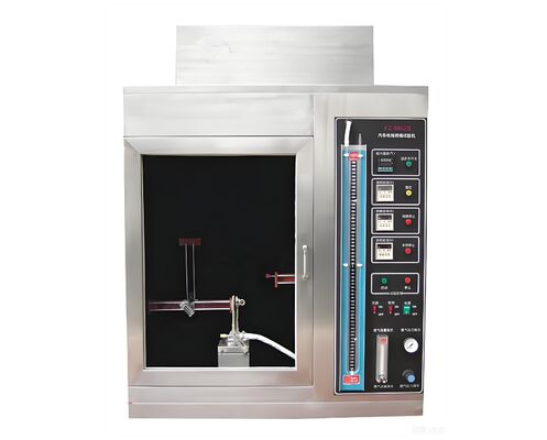 Conveyor Belt Vertical Burning Testing Machine Uses A Small-Scale Flame (Gas Blowtorch/Alcohol Blowtorch) Test Method To Evaluate The Response Of Conveyor Belts In Fires