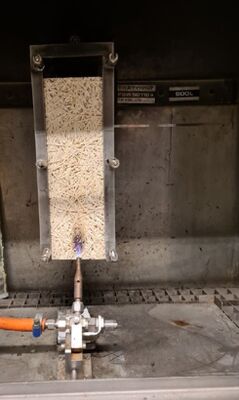 EN ISO 11925 Flammability Test Of Building Materials - Single Fire Source Test